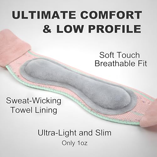 Knee Strap 2 Pack for Patellar Tendon Support – Adjustable Patella Knee Band for Running, Walking, Hiking, Tennis & Pickleball, Pink - color: Pink