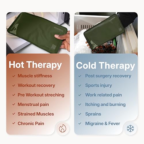 Flexible Hot and Cold Gel Pack Medium 8" x 12", 2 Pack - size: Medium (2 pack), style: Green