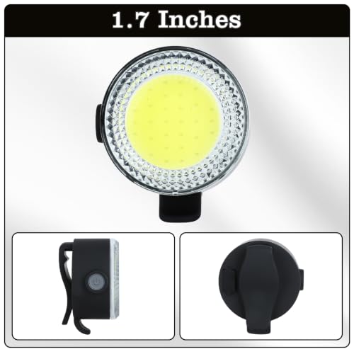 Clip on Flashlight Running Lights for Runners Dog Light for Dog Walking at Night Rechargeable Safety Portable EDC Bike Light Gift for Runners Hands Free LED Work Light Flashing Camping Hiking Gear
