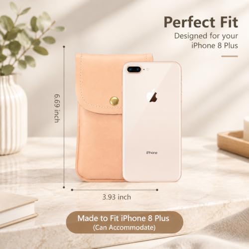 Cell Phone Neck Pouch, PU Leather Carrying Bag with Credit Card Holder Adjustable Strap, Small Travel Purse for iPhone 11 XR XS Max SE 8 7 6 Plus, Galaxy S10 S7 Edge A10 J7, Moto G6 (Pink) - color: 01 Pink