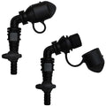 Hydration Bladder Bite Valve Replacement Mouthpiece Fit for Any Water Backpack and Most Brands, with Manual Switch Valve - color: 2 Pack 45 degree black