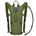 Tactical Water Hydration Pack Military 3L Water Bladder Carrier Backpack Leakproof for Running Jogging Cycling Hiking - color: Army Green