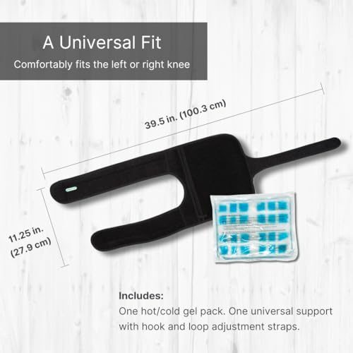 NatraCure Hot & Cold Knee Wrap Brace Support Ice Wrap for Knee Pain - Ice Packs for Knees - Post Knee Surgery Recovery Gift Must Haves, MCL, PCL, ACL Recovery Must Haves - Knee Wraps for Pain Relief