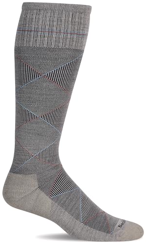 Sockwell Men's Scottie Knee High Firm Graduated Compression Sock - color: Putty, size: Large-X-Large