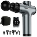 Massage Gun, Deep Tissue Percussion Massager 30 Speeds for Pain Relief - color: Gray