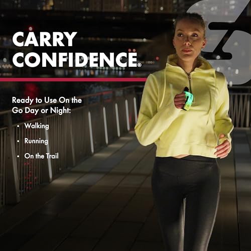 SABRE Runner Pepper Gel Spray for Running, Walking & Personal Safety - color: Pepper Gel with LED Hand Strap, Yellow