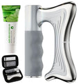 Heated Muscle Scraper Tool, Electric Fascia Knife Massager with Heating - color: Matt Silver