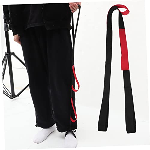 Leg Lifter Strap for Bed and Home Exercise Adjustable Leg Assist Training Belt Mobility Aid for Walking Physical Therapy 40.94 in - color: Red