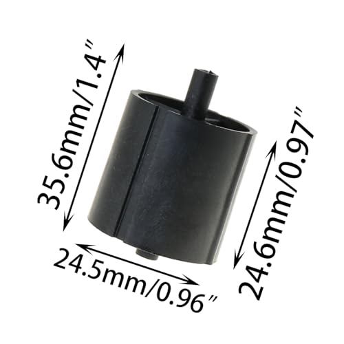 DGZZI 3PCS Black Desktop Heavy Duty Premium Plastic Tape Dispensers 1 Inch Core Replacement Tape Holder Accessories