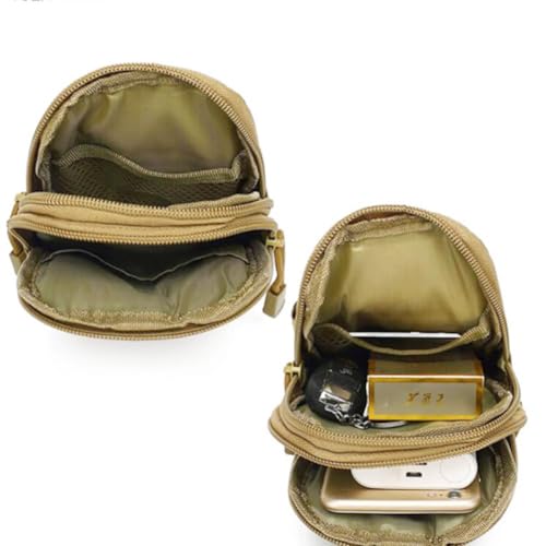 Belt Pouch, Tactical Molle Phone Pouch EDC Utility Pouches Waist Bag Packs, Small Cell Phone Holster Gear Tool Gadget Pocket for Men Running - color: White Line Black
