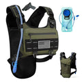 Running Hydration Vest with 2L Water Bladder， Lightweight Adjustable Hydration EDC Chest Pack for Men and Women, Water Backpack for Hiking, Cycling - color: Green