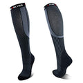 Vital Salveo- Graduated Compression Socks Sports Recovery Stockings(1 Pair) - color: Black with Stripe, size: M