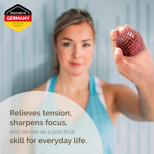 2X Spiky DBT Skill Balls | Magnetic Stress Relief Balls | Spiky Massage Balls for Relaxation, Tension Release, Focus & Mobility (Rose Gold, 2 Inch) - color: Rose Gold, size: 2 inches