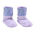 Sonoma Lavender Spa Booties, Microwavable Heated Slippers, Luxury Herbal Booties, Herbal Aromatherapy Foot Warmer - color: Embroidered Lavender, size: 10