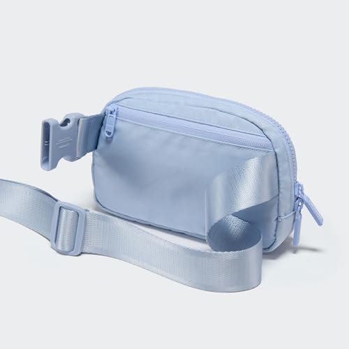 Pander Nylon Fanny Pack for Women, Two-Way Zipper Crossbody Bag - color: Windmill Blue