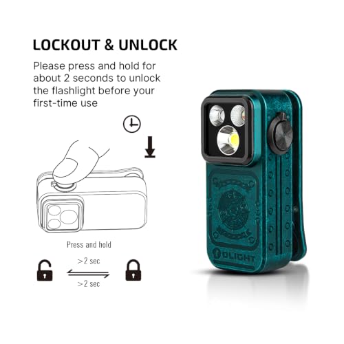 OLIGHT Oclip Pro S Rechargeable EDC Clip-on Flashlight, Sunken Artifact - color: Sunken Artifact