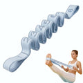 Resistance Bands for Legs: Numbered Stretch Bands for Exercise Yoga - color: Blue