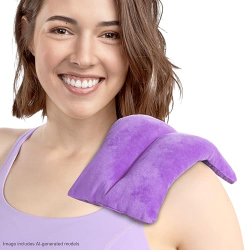 Atsuwell 6 x 11'' Microwave Heating Pad for Cramps & Joint Relief, Purple - style: 6 x 11-Purple