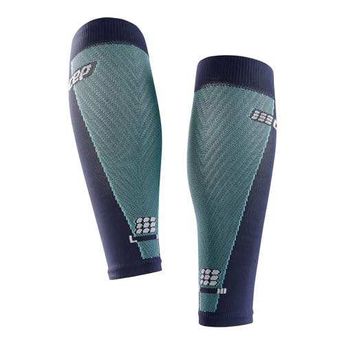 CEP 2024 Women's Ultralight Compression Calf Sleeves - 20-30mmHg Athletic Running Performance - color: Blue/Light Blue, size: 3