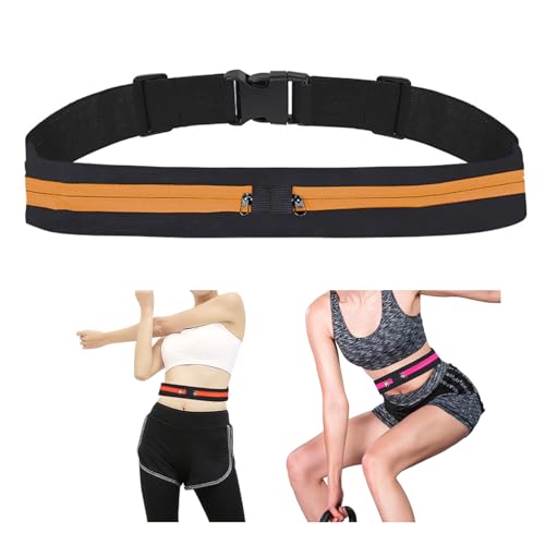 Running Belt Waist Pack Breathable Concealed Waist Bag Invisible Waist Sports Belt Phone Pouches Gym Bag with Pockets