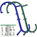 Shrdaepe 2 Pack Massage Trigger Point Cane, Body Deep Tissue, Handheld Back, Neck, Shoulder, Leg and Feet Massager Rod, Muscle Release Tool Self Massage Hook Cane Gifts for Women & Men, Blue & Green - color: Blue & Green
