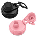 2Pack Spout Lid for Hydro Flask Wide Mouth Sport Water Bottles - color: Pink+Black