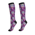 Compression Socks, Unisex 15-20 mmHg Knee High Support Socks - color: Owl