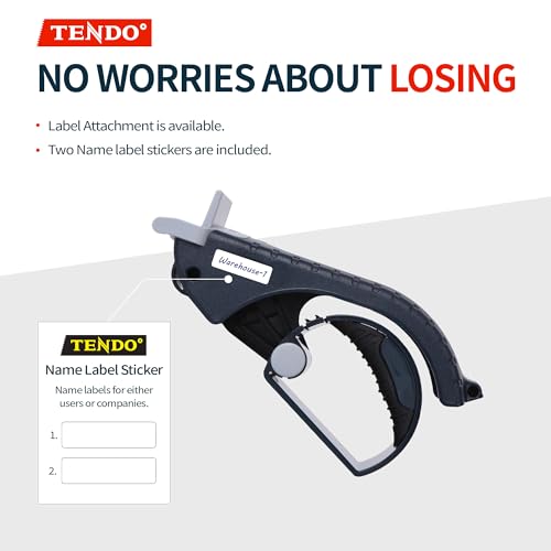 TENDO° SY-223 Tape Label Dispenser: Ergonomic, Economic, Environmental Solution with 10° Sloped Blades, Compatible with 1.77-2'' Tapes