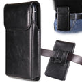 Holster for iPhone 17 Pro Max 16 Pro Max 15 Pro Max 14 Pro Max 13 Pro Max 16 Plus 15 Plus 14 Plus, Premium Leather Pouch with Belt Clip Phone Holster Belt Case, Black -L - color: Black, size: Large