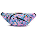 Ausion Fanny Pack Waist Bag for Men&Women Adjustable Belt Hip Bum Bag Fashion Water Resistant Hiking Waist Bag for Traveling Casual Running Hiking Cycling - color: Purple
