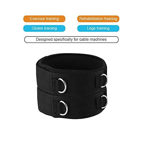 1 Pair Thigh Strap Neoprene Padded Fitness Legs Cuff Adjustable Strength Training Accessories Speed Exercise for Taekwondo Football Running