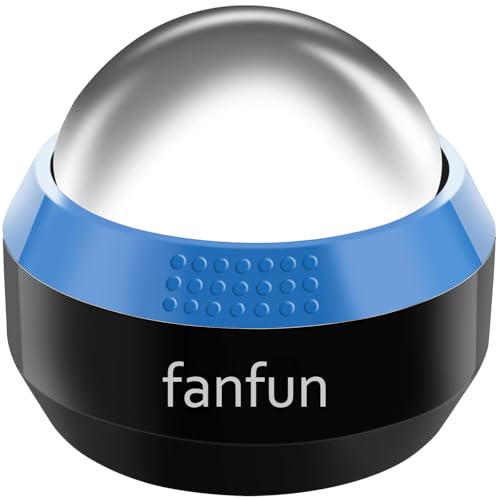 Massage Ice Roller Ball - Cold & Heat Therapy Roller for Deep Tissue Massage Pain Relief, Plantar Fasciitis Roller (Black & Blue) - color: Black & Blue