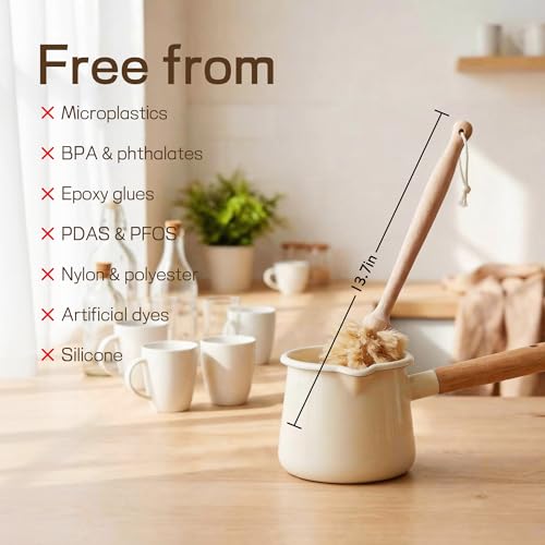 Bottle Brush Cleaner,Solid Beech Wood Handle Tapered, Non-Scratch for Cleaning Coffee Cups,Mason,Thermos,Glass Bottle,Beer Bottles,Wine Bottles - size: 1 Pack - Tapered Brush