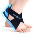 Comfpack Plantar Fasciitis Relief Ice Pack with Full Heel Sole Gel Coverage - color: Blue