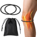 2PCS Black Patellar Tendon Support Strap, Knee Pain Relief Patella Band