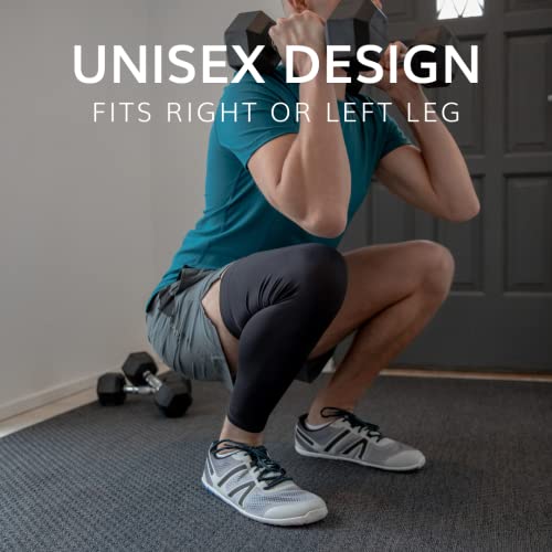 BraceAbility Full Leg Compression Sleeve - Calf Injury, Runner's Knee, Pulled Hamstring, Shin Splints Pain Recovery Wrap