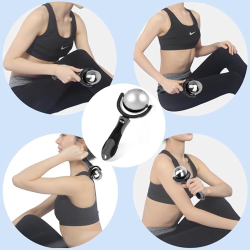 iECO Massage Ice Roller Ball Cold & Heat Therapy Plantar Fasciitis Roller - color: Gray & Black