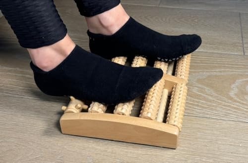 Foot Massager for Plantar Fasciitis Relief, Neuropathy, Feets Pain Roller, Relaxing Gift for Mom and Grandmother