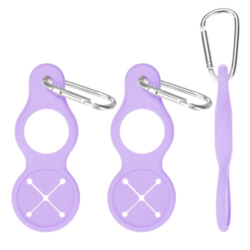Water Bottle Hanging Buckle Clip [PCS] - Water Cup Holder with Towel Hook for Bike Portable Secure Bottle Holder - color: Purple