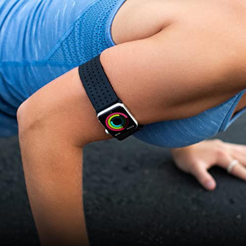 Tefeca Breathable Lycra Sport Armband Ankle Band Compatible with Apple Watch/Ultra - size: M/L 40/41/42mm