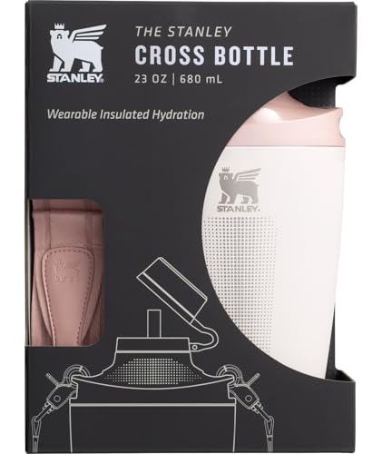 STANLEY Cross Bottle, 23 oz, Rose Quartz - color: Rose Quartz