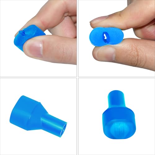 Big Bite Valve Replacement Mouthpiece Water Hydration Bladder Valve 4 Pack - color: Blue