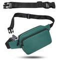 Fanny Pack Nylon Mini Belt Bag Everywhere Belt Bag for Women Water Repellent Waist Packs Crossbody Bags with Adjustable Strap - color: Green