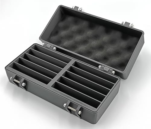 Rugged Protective Carrying Case for Music Audio Cassettes - Holds 10 Tapes