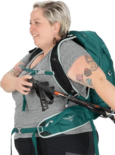 Osprey Tempest 20L Women's Hiking Backpack with Hipbelt, Jasper Green, WXS/S, Extended Fit - color: Jasper Green, size: WXS/S - Extended Fit
