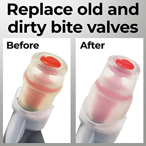 Samorillo 5-Pack Replacement Bite Valve Nozzles Compatible with Osprey, Nathan & Hydrapak Hydration Reservoirs - BPA-Free, Phthalate-Free, Lead-Free Silicone Sheaths