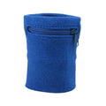 Suddora Zipper Wrist Pouch - Sweatband/Wristband Wallet for Keys, ID, Cards, Cash - color: Blue