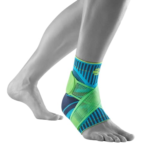 Bauerfeind Sports Ankle Support - Ankle Brace for Stabilization & Protection - Figure-8 Taping Strap - Targeted Compression - Lightweight & Durable (Rivera, Large/Right) - color: Rivera, size: Large/Right