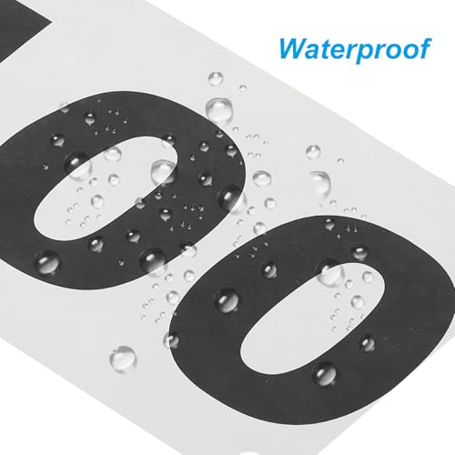 PATIKIL Tearproof Running Bib Numbers, Waterproof Race Competitor Numbers with Safety Pin - size: 7x6 Inch, style: 1-200