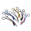 Bandage Scissors 5.5" Long Set of 6 Nurse Vet Tech Gift Made of Stainless Steel with Colorful Patterns First Aid Used For Cutting Gauze Tape Clothing Bandages Vet Wrap Adhesive Removal (Set 13) - style: Set 13